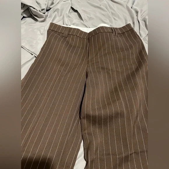 Women’s H&M Pinstripe Wide-Leg Trousers - Picture 3 of 4